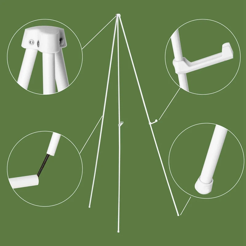 Chevalet de Mariage Blanc en Métal, Pliant, 160 cm avec Housse, vue complémentaire 5