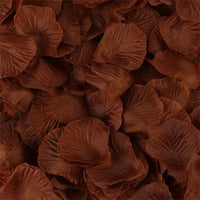 Pétales de Rose Artificiels, Lot de 500 Pétales, coloris marron