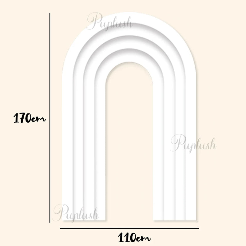 Panneau d'Arche Dégradé en Carton Rigide, 170 × 110 cm, 8 Coloris