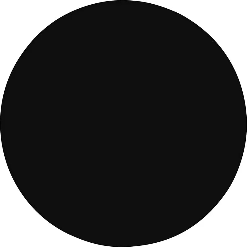 Housse de Panneau Rond de Mariage Ajustée, coloris noir