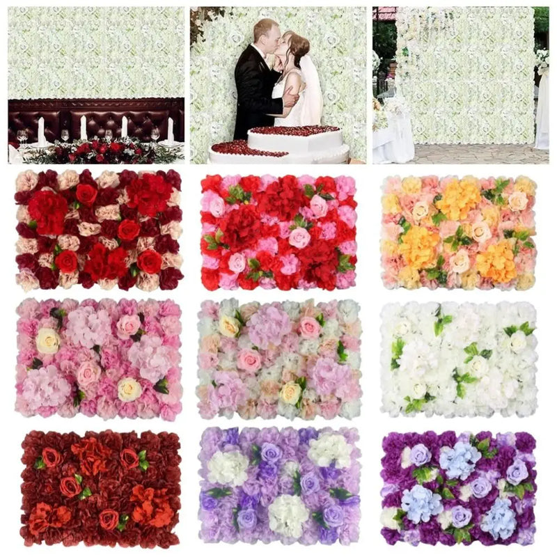 Mur de Fleurs Artificielles, Panneau 60 × 40 cm, vue d'ensemble