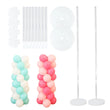 Colonnes à Ballons Transparentes, 2 Bases à Lester et 8 Tiges, ou Support Cœur 150 cm