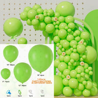 Kit Arche de Ballons 148 Pièces, Rose Pastel, Or, coloris vert vif