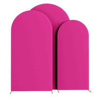 Housse d'Arche de Mariage en Spandex, coloris fuchsia