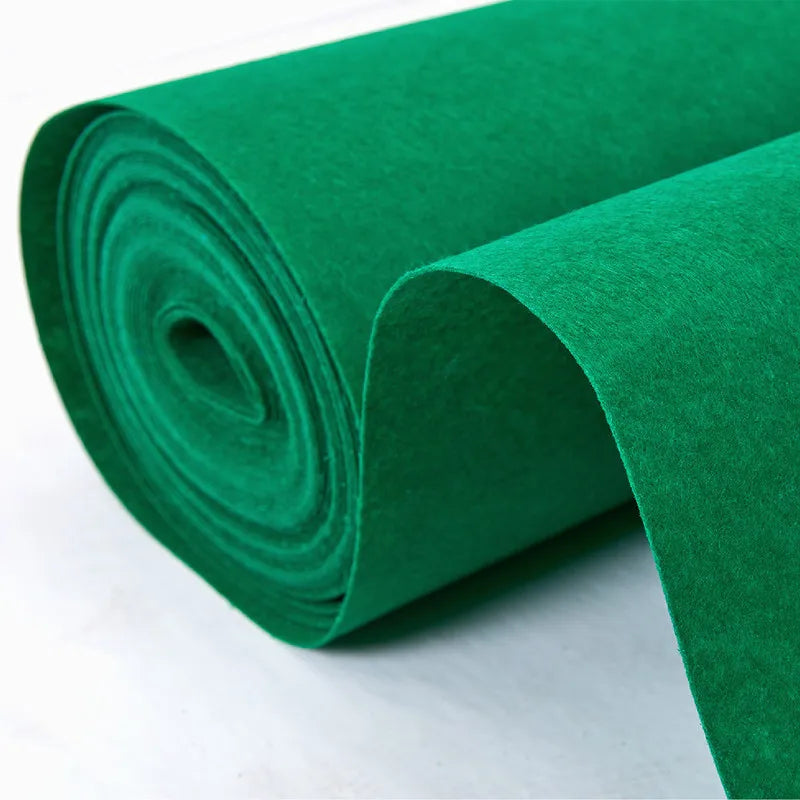 Tapis d'Allée de Mariage Rouge, Bleu ou Vert, 5 à 15 m de Long, coloris vert