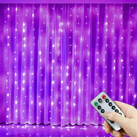 Rideau Lumineux LED USB 5 V Décor de Cérémonie, coloris violet