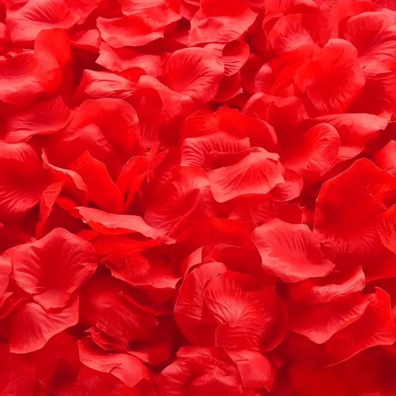 Pétales de Rose Artificielles de Mariage, 100 à 2000 Pétales, coloris rouge