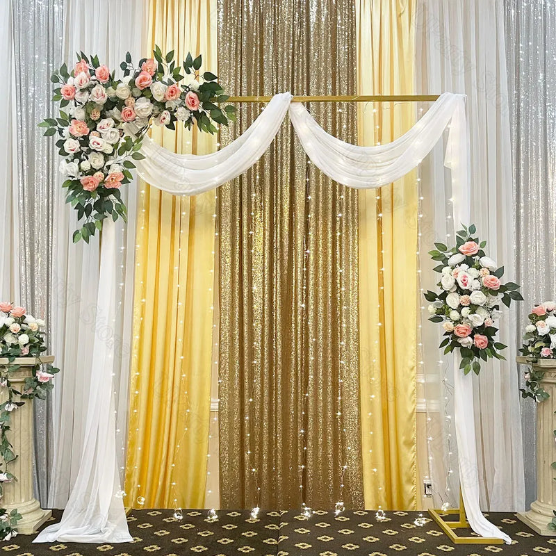 Voilage en Tulle Blanc pour Arche de Mariage, 71 cm de Large, vue complémentaire 4
