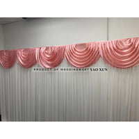Drapé Swag pour Fond de Mariage, coloris rose saumon