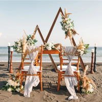 Arche de Mariage en Bois, 2 Arches Triangulaires de 255 et 300 cm
