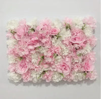 Mur de Fleurs Artificielles, Panneau Haute Densité 60 × 40 cm, 22 Coloris