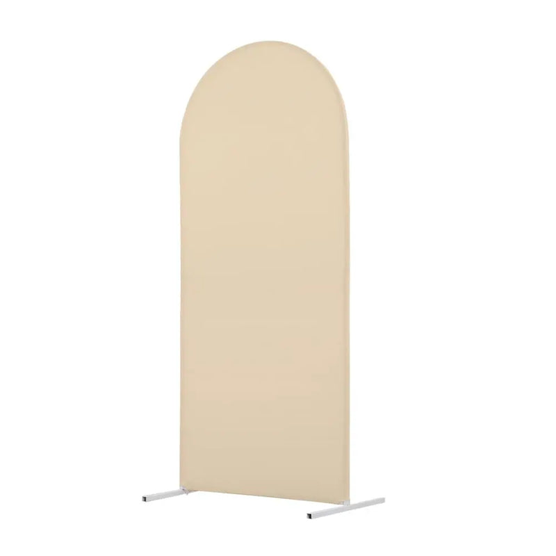 Housse d'Arche de Mariage Champagne en Spandex, Double Face, 2 Tailles