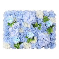 Mur de Fleurs Artificielles, Panneau 60 × 40 cm, coloris bleu ciel