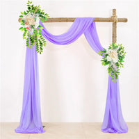Voilage d'Arche de Mariage 76 cm de Large, coloris lavande