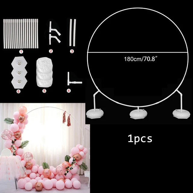 Structure Arche Ballon : Cercles, Cœurs et Arches à la Pièce, cercle 180 cm sur pied