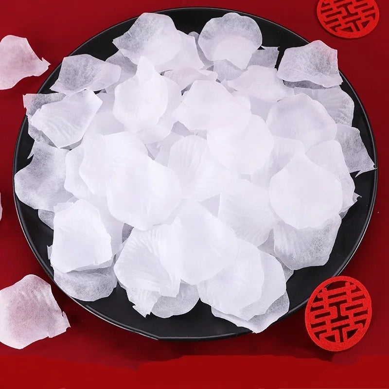 Pétales de Rose Artificiels, Lot de 500 Pétales, coloris blanc