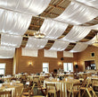 Drapé de Plafond Mariage en Satin, 16 Coloris, 3 à 12 m