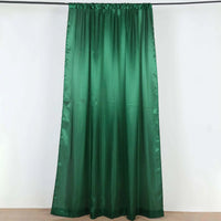 Toile de Fond Mariage en Satin, Poche à Tringle, coloris vert foncé