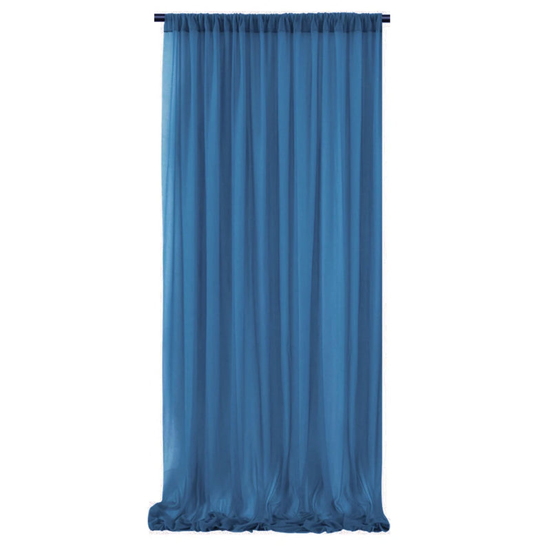 Voilage Mousseline Sans Plis pour Arche de Mariage, coloris bleu acier