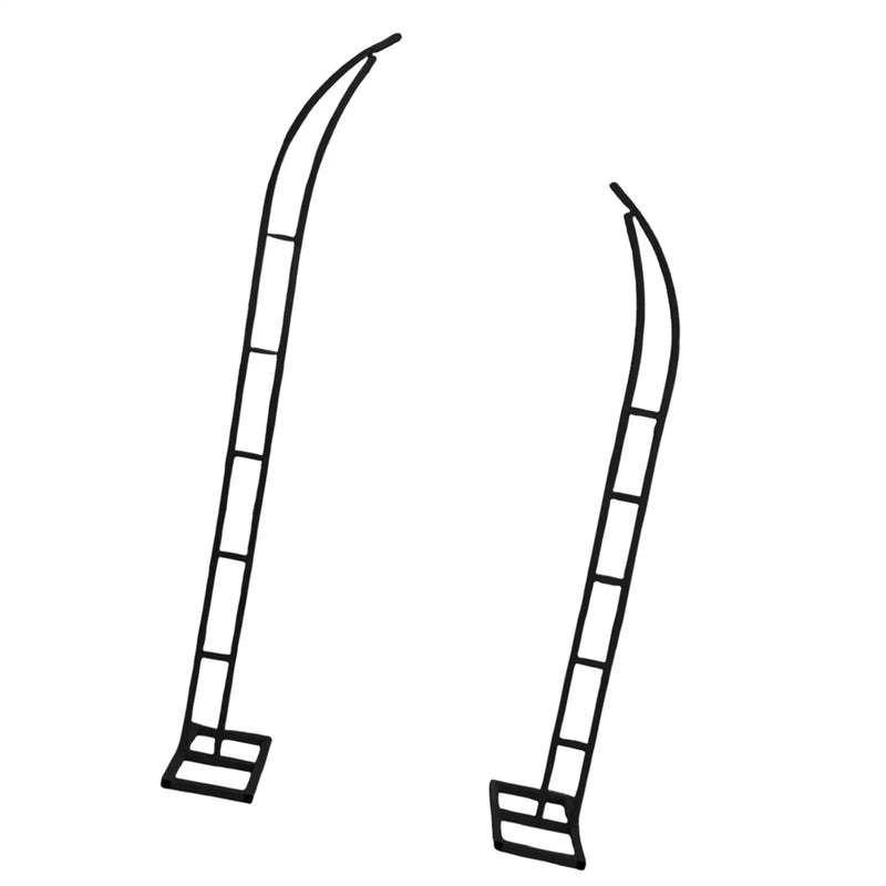 Arche de Mariage Semi-Ouverte en Métal, Paire de 180 et 210 cm, Blanc, Doré ou Noir