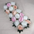 Mur de Fleurs Artificielles, Panneau de Pivoines 52 × 25 cm, 2 Coloris