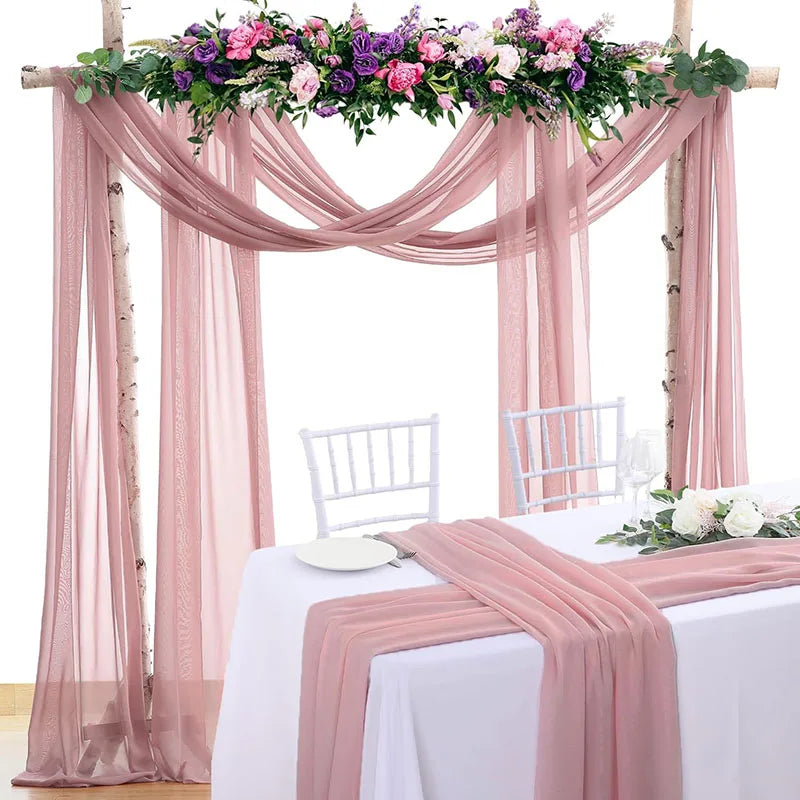 Voilage Arche de Mariage en Mousseline, 70 cm de Large, vue complémentaire 4