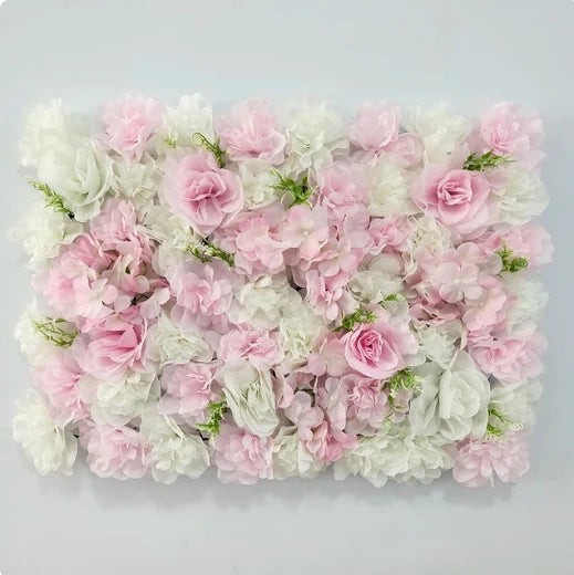 Mur de Fleurs Artificielles, Panneau Haute Densité 60 × 40 cm, 22 Coloris