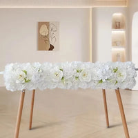 Rangée de Fleurs Artificielles Hortensias et Pivoines, vue complémentaire 4