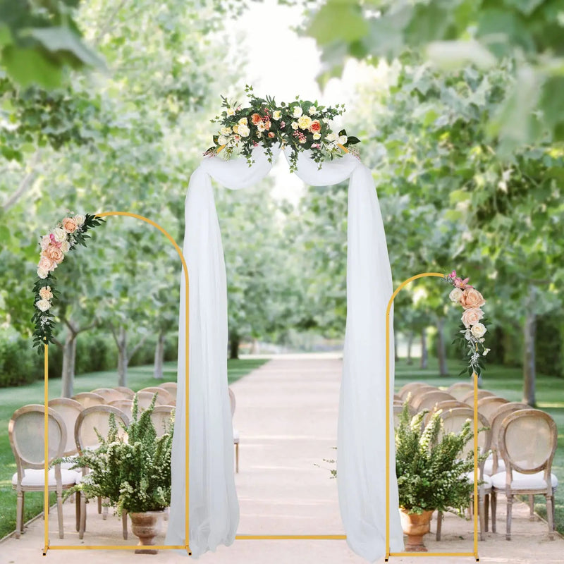 Lot de 3 Arches de Mariage en Métal, Doré, Blanc ou Noir, vue complémentaire 3