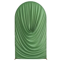 Housse d'Arche de Mariage Drapée en Spandex, coloris vert sauge