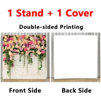 Fond de Photocall Double Face en Aluminium, 243 x 243 cm, 20 Motifs Recto Verso