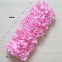 Rangée de Fleurs Artificielles Hortensias et Pivoines, vue complémentaire 5