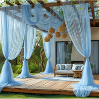 Voilage Tulle Semi-Transparent pour Arche de Mariage, 13 Coloris, 6 Tailles