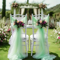 Voilage Tulle Semi-Transparent pour Arche de Mariage, 13 Coloris, 6 Tailles