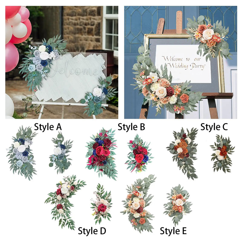 Paire de Compositions Florales pour Arche de Mariage, vue complémentaire 6