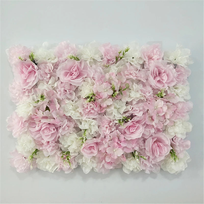 Mur de Fleurs Artificielles, Panneau 40 × 60 cm à l'Unité, 28 Coloris
