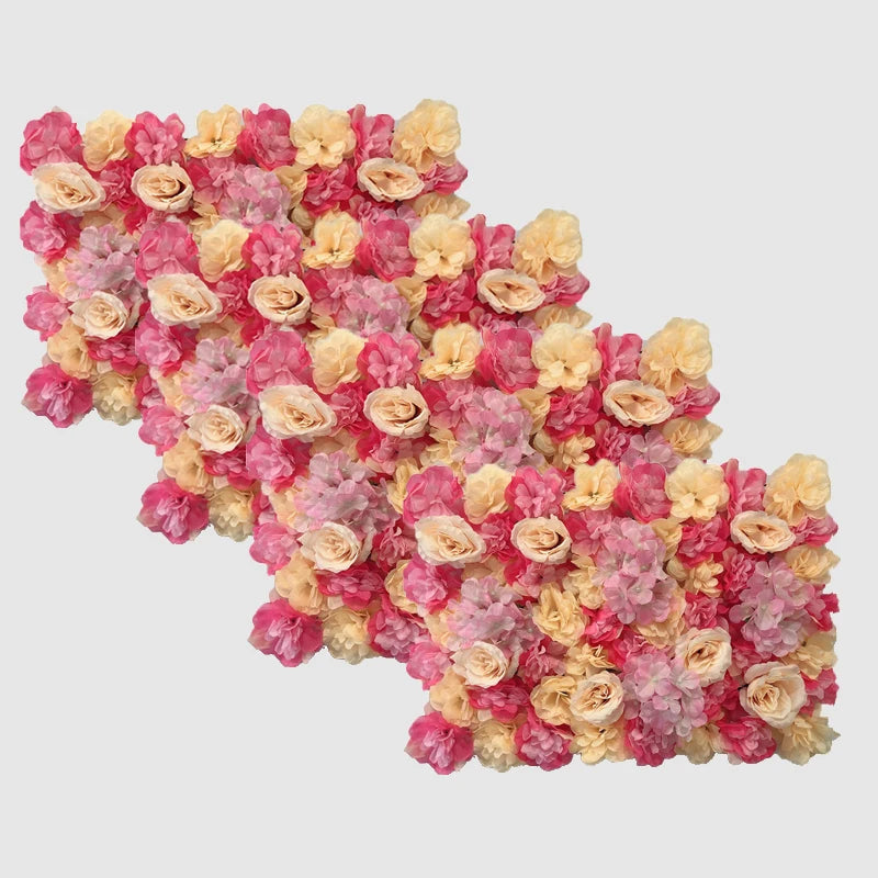 Mur de Fleurs Artificielles, Lot de 4 Panneaux 60 × 40 cm, vue complémentaire 4