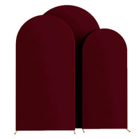 Housse d'Arche de Mariage en Spandex, coloris bordeaux