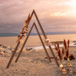 Arche de Mariage en Bois, 2 Arches Triangulaires de 255 et 300 cm
