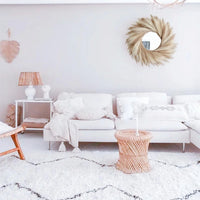 Couronne de Pampa Artificielle Murale Beige et Café, vue complémentaire 4