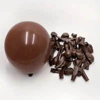 Kit Arche de Ballons Marron Chocolat et Blanc Sable, vue complémentaire 4