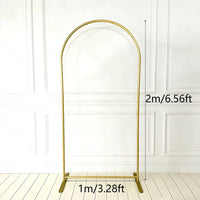 Arche de Mariage Dorée en Aluminium avec Sac de Rangement, 3 Tailles