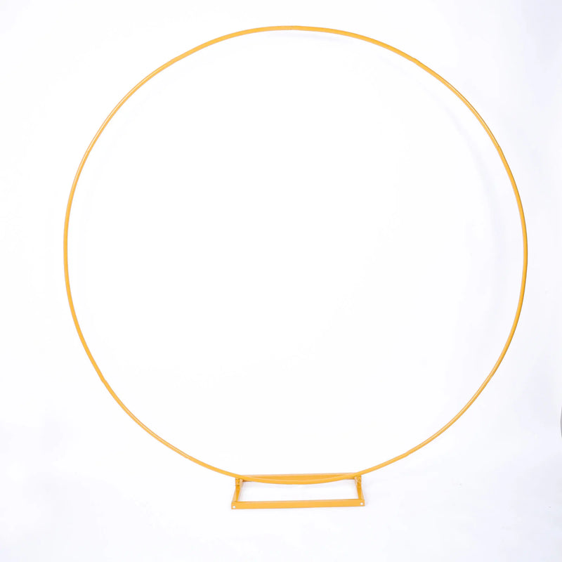 Arche Ronde de Mariage en Métal Blanc ou Doré, 100 à 250 cm
