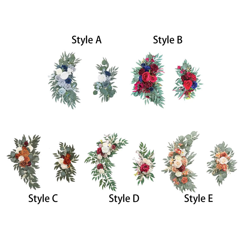 Paire de Compositions Florales pour Arche de Mariage, vue complémentaire 4