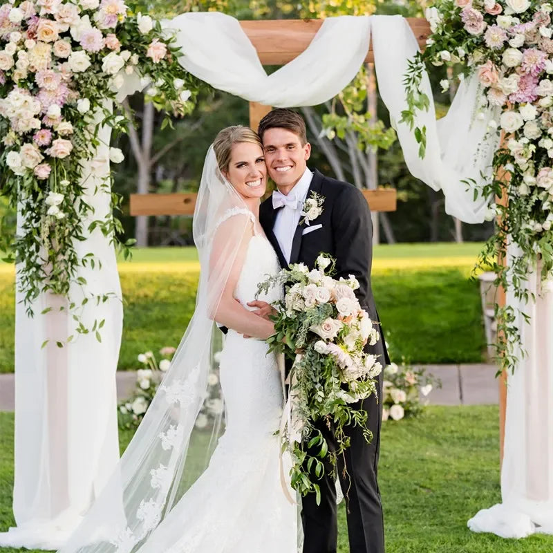 Voilage Chiffon pour Arche de Mariage, vue complémentaire 3