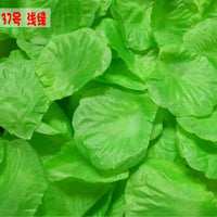 Pétales de Rose Artificiels en Tissu, coloris vert vif