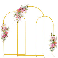 Arche de Mariage Dorée à Sommet Arrondi, 80 × 180 à 120 × 220 cm