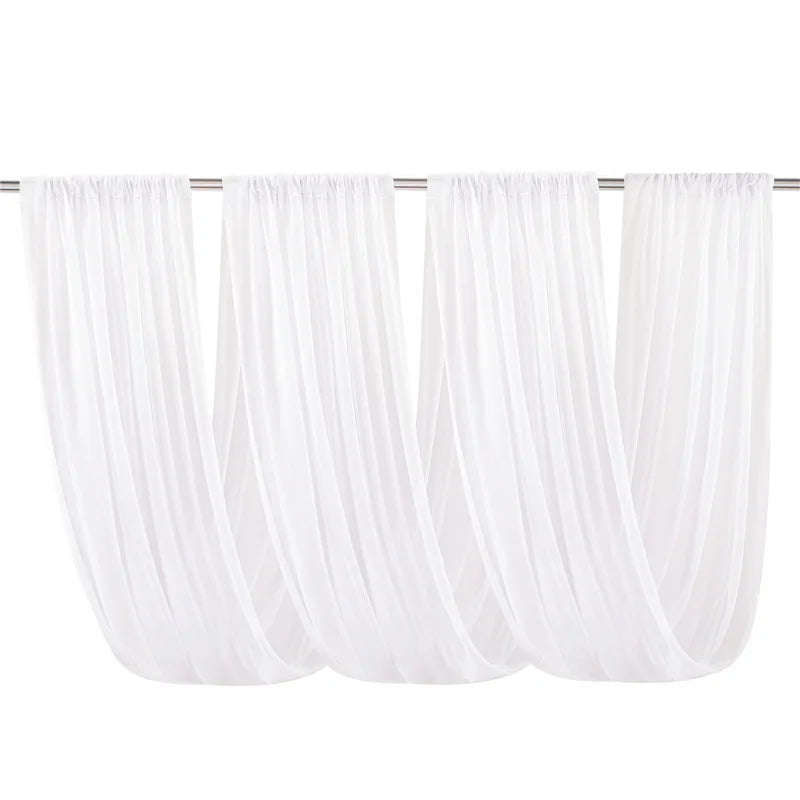 Voilage Plafond Mariage en Chiffon, coloris blanc