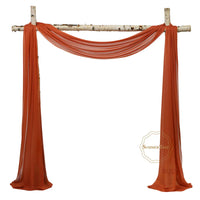 Voilage pour Arche de Mariage en 20 Coloris, coloris rouille