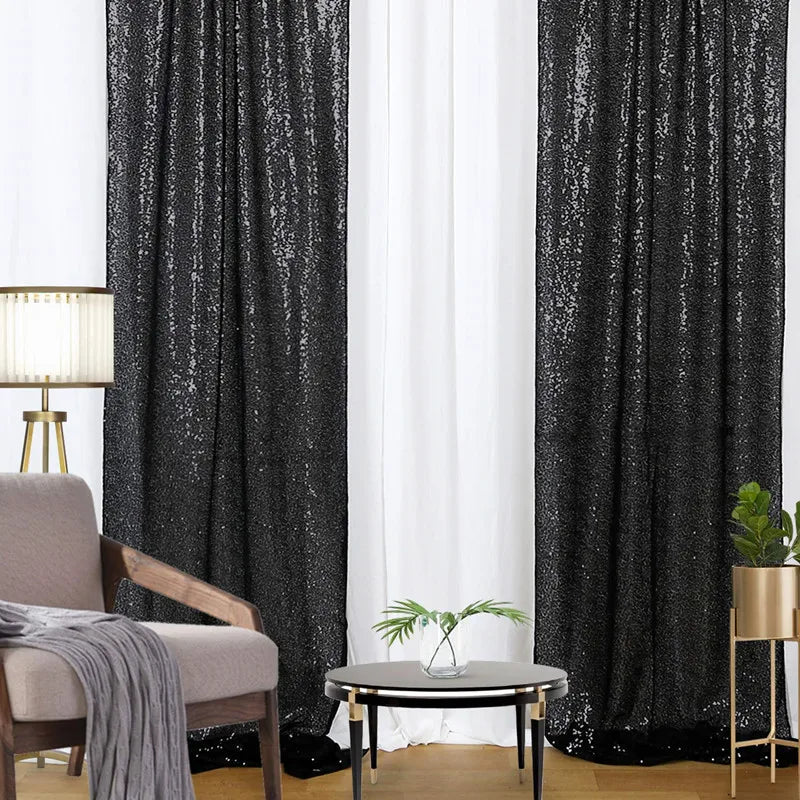 Toile de Fond Mariage à Sequins, Rideau 60 × 240 cm, vue complémentaire 4